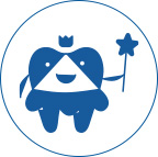 Pediatric Dentistry illustration of tooth dressed as a child for Pediatric dentistry